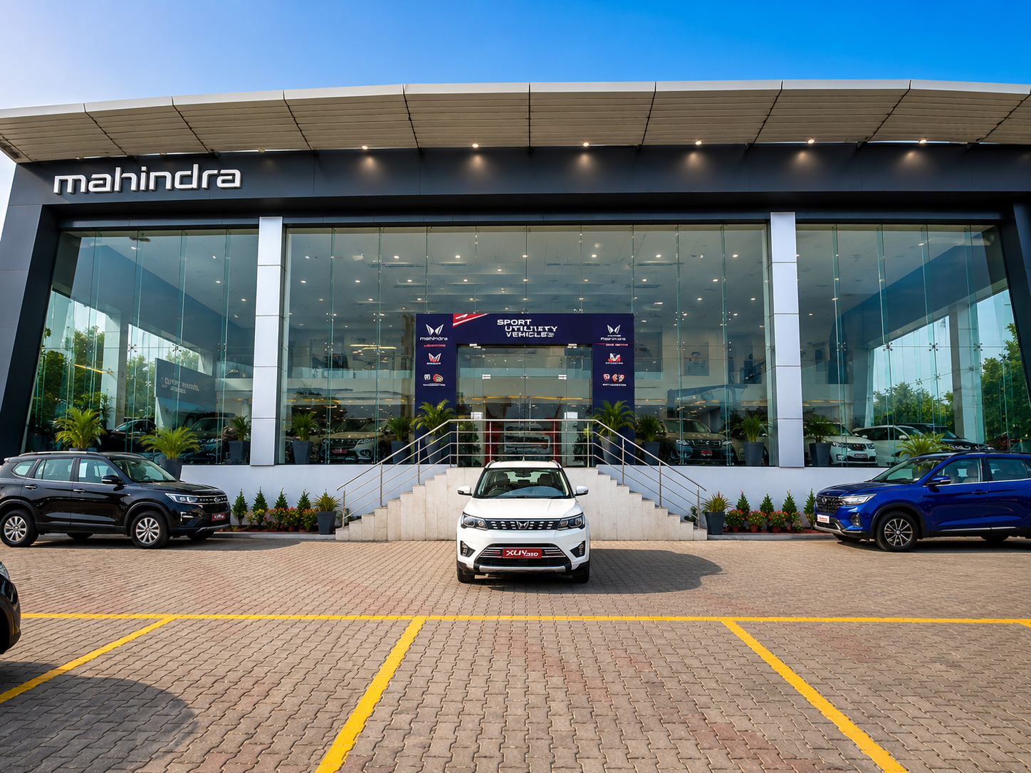 Mahindra Automotive Manufacturers – SUV & Commercial Vehicle Showroom